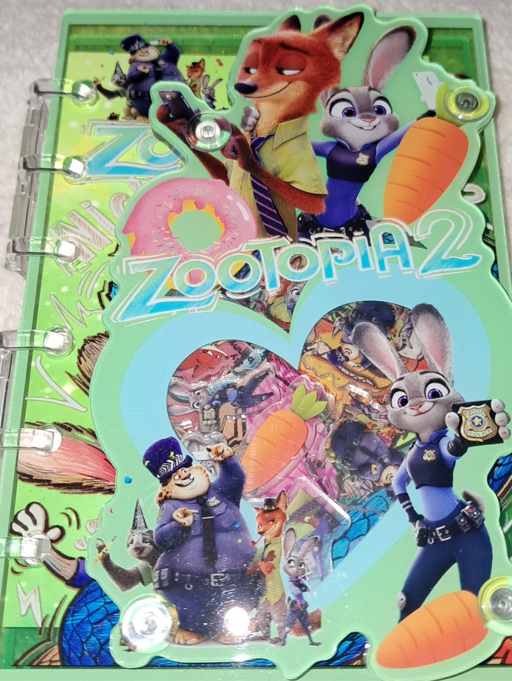 New! Zootopia A7 Shaker Notebook